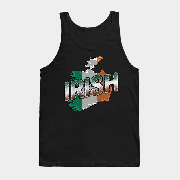 St Patricks Day Irish Map Country Of Ireland Irish Heritage Tank Top by SomedayDesignsCo